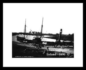 Clarecastle    ~   Harbour    Steam Boat   ~   Co Clare ......C518A