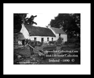 Traditional Thatched Cottages of Ireland   ~ Wooden Wheels   ~    in the rear old times ......L10