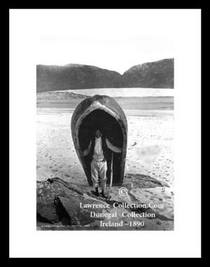 Donegal   ~   Fisherman  with Currach       ~ Irish Life Series   ~     Co Donegal..... L24