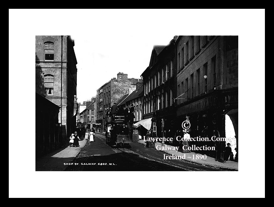 Galway City ~ Shop Street ~ "Horse Tram" ~ Co Galway .....G129 C