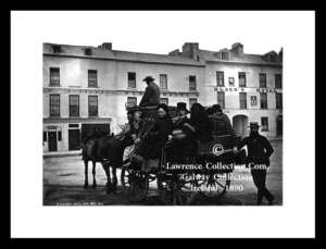 Galway City ~ Eyre Square ~ Clifden Mail Car ~ Co Galway .....G129 P