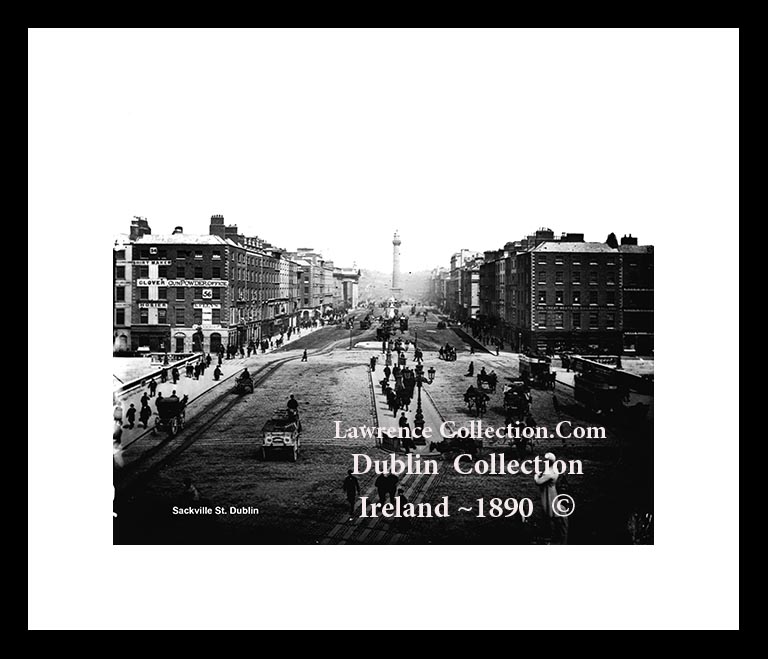 Dublin City ~ Sackville Street (O'Connell Street) ~ Nelsons Pillar ~ City Centre ....D73 D