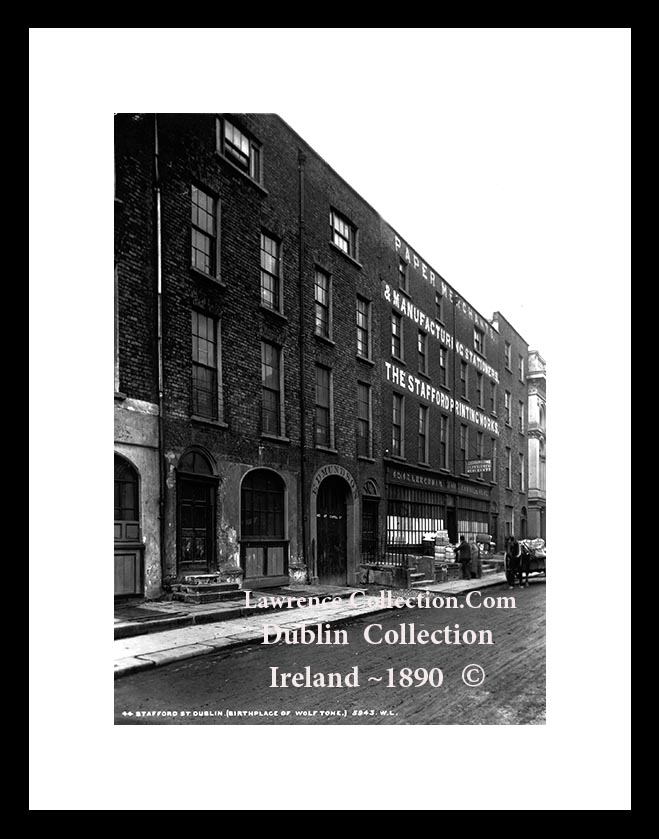 Dublin City ~ Stafford Street ~ Birthplace of Theobald Wolfe Tone ~ City Centre .....D73ZY