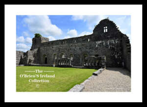 Cong   ~      Abbey Ruins   ~    The  remains of a 12th-century abbey with elaborate stonework in the cloister & around the doorways.    ~     Co Mayo .....2154