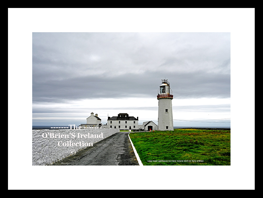 Loop Head Lighthouse ~ The first ‘tower’ lighthouse was built in 1802 and was replaced with a new tower in 1854. In 1869 its light changed from being fixed to flashing. ~ Kilbaha South Co Clare .....1808