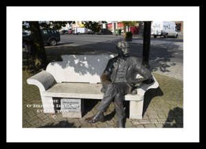 Ballyjamesduff    ~   "Come back Paddy Reilly"   ~   William Percy French  Statue ,  was an Irish songwriter, author, poet, entertainer and painter,    born 1854 died 1920     ~    Co.Cavan..........9220