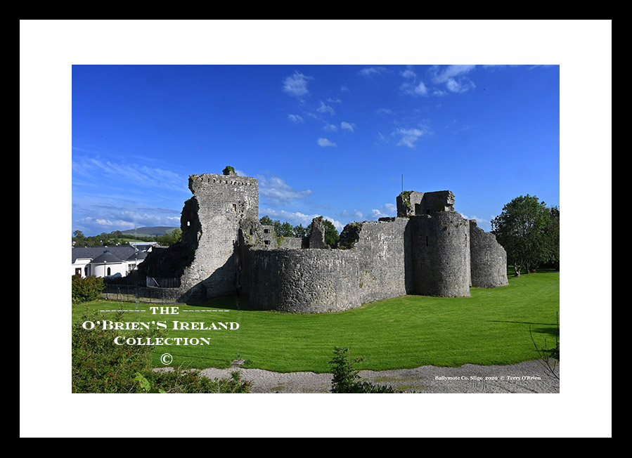 Ballymote Castle ~ is a large rectangular castle, built around 1300. by the Anglo-Norman Richard de Burgo, second Earl of Ulster, who was known as the ‘Red Earl’, This area was known historically as Átha Cliath an Chorainn ~ Co Sligo .....5740
