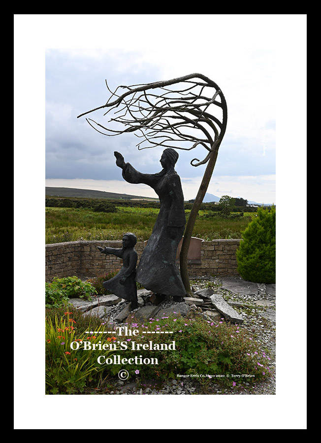 Bangor Erris ~ "The Crying Stone" ~ It commemorates the sorrow felt by so many inhabitants of Ireland when their kinsfolk set off to seek a better life in America.By Colm Brennan ~ Co.Mayo ....5273