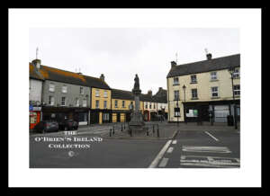 Birr   Market Square "Manchester Martyrs" - Executed at Salford Prison Manchester 23rd November 1867 - Carroll 1894 Birr'. Inscription to various faces read: 'Michael Larkin, Lusmagh  Offaly aged 30 years', 'William Phillip Allen, Tipperary aged 19 years', 'Michael O'Brien, Ballymacoda Cork aged 30 years'. Co. Offaly   0659