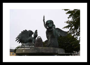 Castlepollard     ~   "Children of Lir Sculpture"   #    In this Irish legend, the children of King Lir - sons Aodh, Fiachra and Conn, and daughter Fionnuala - were turned into swans for 900 years by their jealous stepmother Aoife,   ~  Co. Westmeath .....9319
