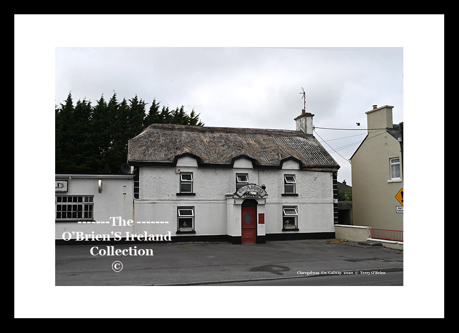 Irish Shop Fronts ~ "The Abbey thatched Pub" ~ Lakeview ~ Claregalway ~ Co. Galway ......0927 (the thatch no longer there)