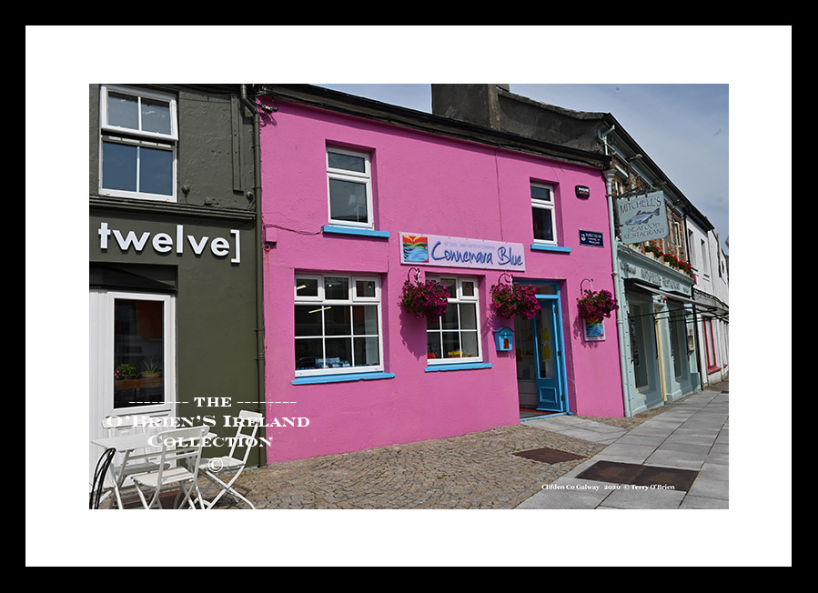 Irish Shop Fronts ~ "Connemara Blue" ~ The Pink House ~ Market Square ~ Clifden ~ Co. Galway .....2252