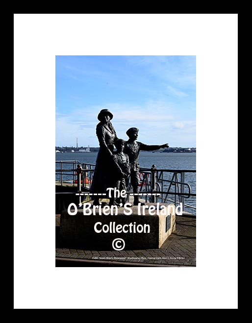 Cobh ~ " Annie Moore statue" ~ A similar statue of Annie can be found in Ellis Island, New York, representing the honour of being the first emigrant to pass through Ellis Island . located Cobh heritage Centre Co Cork....0652