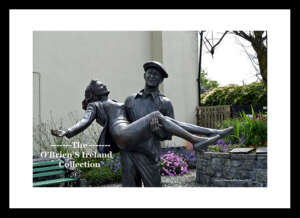 Cong    ~    "The Quiet Man"   ~ Statue of Maureen O'Hara & John Wayne    ~     this statue commemorates the 1952 movie   ~  "The Quiet Man"   ~   Co.Mayo ....2144