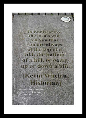 Enniscorthy   ~    "Up or Down Plaque"   ~     Slaney Street     ~  Co. Wexford .....7893