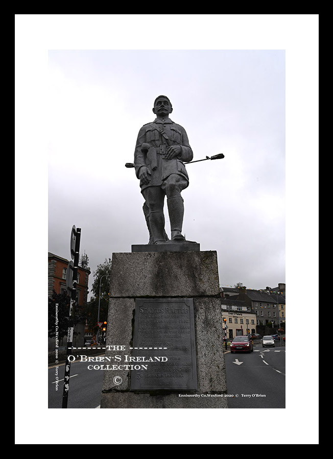 Enniscorthy ~ "Seamus Rafter Statue " ~ He became the commander of the IRB brigade in Wexford, and was Captain of ‘A Company’ in the Enniscorthy Battalion. ~ Abbey Square ~ Co.Wexford .....7936
