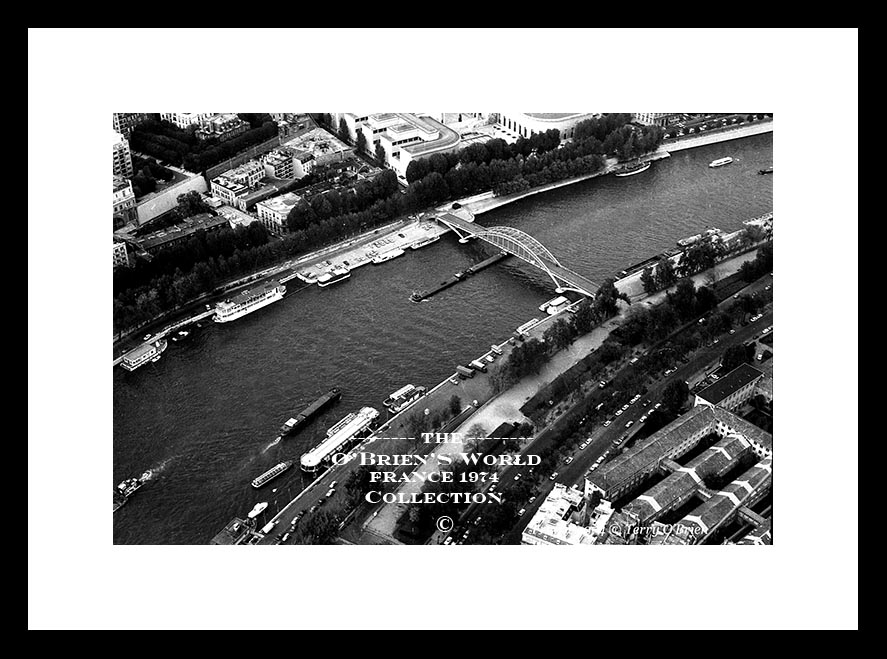 France >>>> Paris >>>> River Seine from Eiffel Tower >>>1974