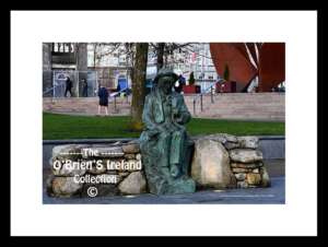 Galway City   ~     A statue of "Pádraic Ó Conaire's"  was unveiled in 1935  by Éamon de Valera in Eyre Square   ~    .It was popular with tourists until it was decapitated by four men in 1999.It was repaired at a cost of £50,000 and moved to Galway City Museum in 2004. A bronze replica of the statue was unveiled in Eyre Square in November 2017 By president Michael D. Higgins     ~    Co. Galway .....0121