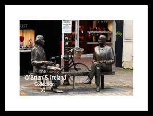 Galway City      ~   "Oscar Wilde & Eduard Wilde"  ~     it was a gift to the city from Estonia when it joined the EU in 2004. A replica of her original 1999 work cast in 1999 in Tartu, Estonia by Tiiu Kirsipuu.   ~    Buskers often join them    ~   Co. Galway ....0132
