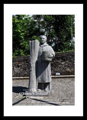 Graiguenamanagh       ~   12 Granite Statues around the Village depicting Monks   ~   unveiled in  2014    ~    The Grange of  the Monks  "12. Duiske Abbey"   ~  Co. Kilkenny.....1947