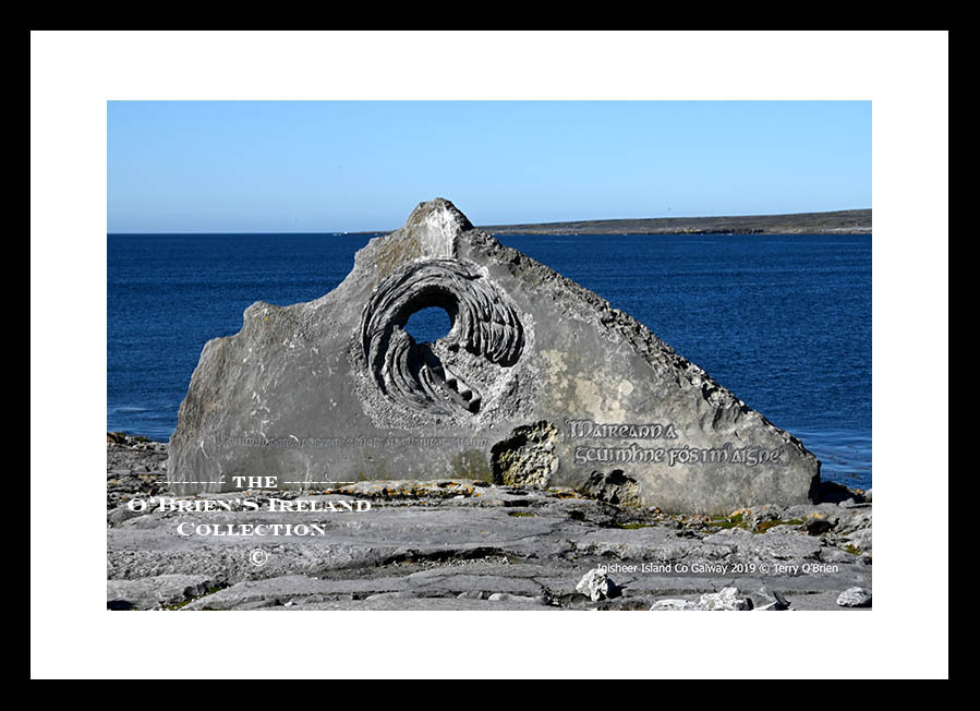 Inisheer Island ~ Inis Oirr ~ "Maireann a gcuimhne fós i m'aigne" Monument ~ Aran islands ~ Co. Galway ...3981