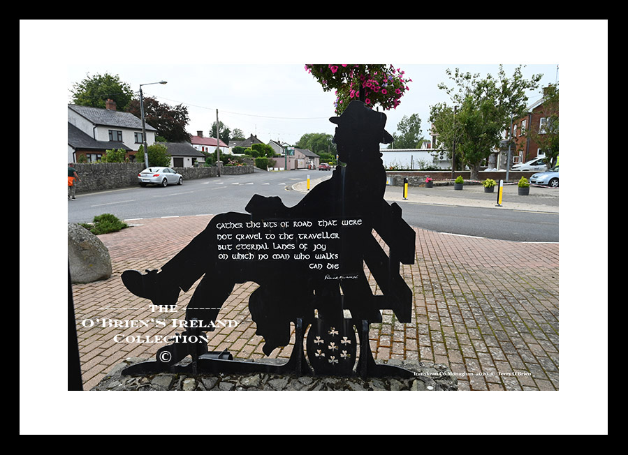 Inniskeen    ~  " Patrick Kavanagh Sculpture"   ~  was an Irish poet and novelist. His best-known works include the novel Tarry Flynn, and the poems "On Raglan Road" and "The Great Hunger". He is known for his accounts of Irish life through reference to the everyday and commonplace   ~Co. Monaghan....9052