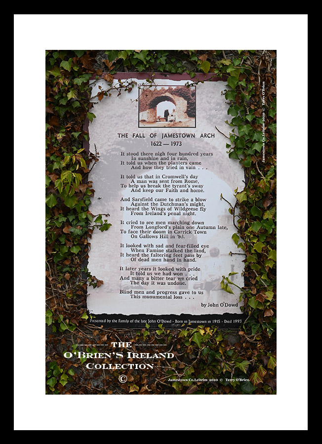 Jamestown ~ "The Fall of Jamestown Arch" ~ 1622 - 1973 ~ Co. Leitrim .....4970