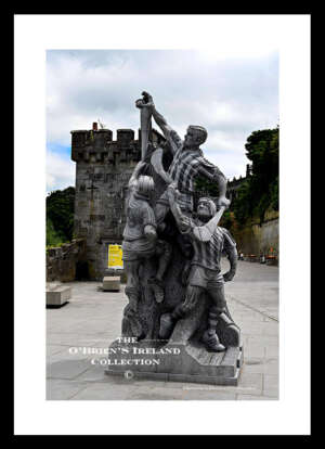 Kilkenny  City   ~    "Hurlers Statue"   ~   Canal Square   ~    unveiled in  May 2016   ~   The 14 foot, limestone statue was sculpted by Barry Wrafter. Co. Kilkenny.....1869