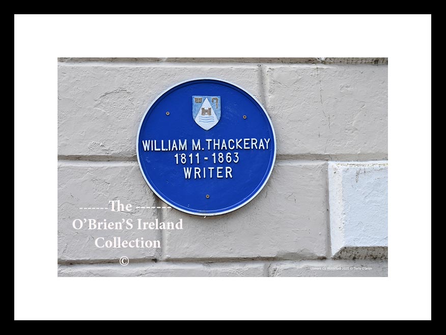 Lismore ~ "William M. Thackeray Plaque" ~ Main Street ~ Co.Waterford ......1084