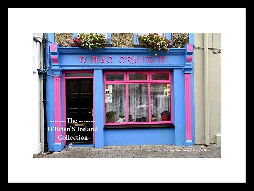 Irish Shop Fronts ~ "Ò Mac Cruitin" ~ Main Street ~ Miltown Malbay ~ Co.Clare .....2924
