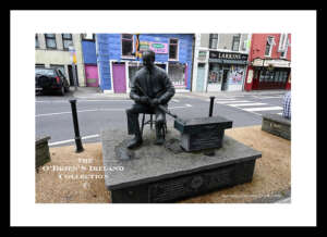Miltown Malbay   ~   Main Street    ~    "Willie Clancy Statue"   ~   was an Irish uilleann piper, flute player and whistle player Born 1918 Died 1973 ,   The Willie Clancy Summer School, a major traditional Irish music, song and dance event held in Miltown Malbay  yearly  , Co Clare .....2927