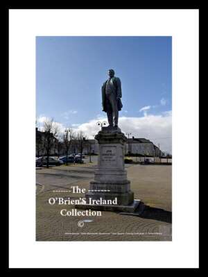 Mitchelstown   ~   New Square   ~   "John Mandeville, a native of Mitchelstown and a leader in the Land League wars of the 1880s, who died in 1888 having spent two months in Tullamore Jail." ~ Erected 1906,  bronze statue  ~  Co Cork.....8541