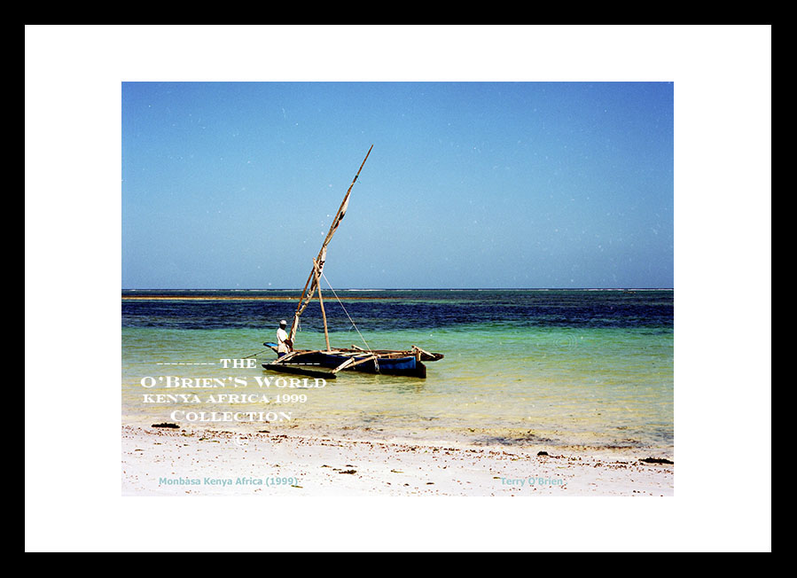 Mombasa Beach >>> Fisherman out fishing >>> Indian Ocean >>>Kenya >>>Africa >>1999