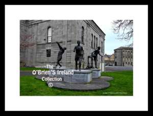 Nenagh ~ "Statues of three Olympic champions" ~ Banba Square ~ "Matt McGrath ~ Hammer (1912)" ~ "Johnny Hayes"~ London Marathon (1908) ~ "Bob Tisdall ~ 400mm Hurdles (1932)" ~ by sculptor Jeann Rynhart ~ Co.Tipperary ....9835