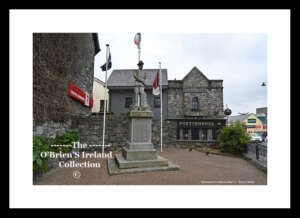 Oranmore Monument      ~      Main Street ~      commemorating Commdt. Joseph Howley, who led a contingent of men from the area in an attempt to capture Oranmore Barracks in 1916. He was later shot dead by British forces in the War of Independence    ~    Co. Galway ....0940