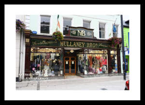 Irish Shop Fronts     ~   " Mullaney Bros" ~    Gents outfitting   ~    general drapers     ~   Sligo Town    ~     Co. Sligo ....7305