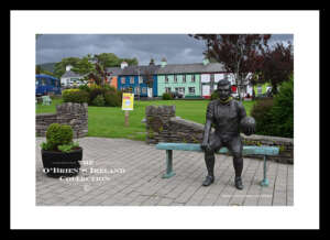 Sneem   ~    South Square   ~ "John Egan" (1952-2012) ~  Bronze Sculpture of   ‘All-time Greats’ of Kerry football from Tahilla,  ~  Sneem.  sculpted by renowned artist, Alan Hall  ~  Co.Kerry......2564