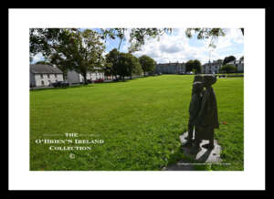 Tyrrellspass    ~       "The Children" Sculpture     ~    in  Village Green is the Imogen Stuart sculpture of three school children. Imogen Stuart, a member of Aosdana, stand for the future generation of Ireland. is accompanied by a plaque which states 'erected in 1970 by the IRA Memorial Committee,    ~    Tyrrellspass    ~     Co. Westmeath ....2305