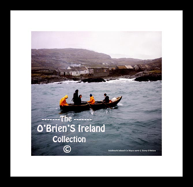 Inishturk Island (1976) ~ Currach coming out to Fishing Trawler "Girl Betty" with "Patient" to go to hospital in Castlebar ~ Co. Mayo.... ....046