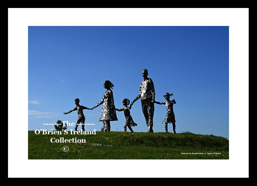 Duleek ~ The “Family” is a sculpture designed by renowned Irish artist Mauice Harron, which located on a small hill at the entrance to Duleek village. unveiled 2014 ~ Co Meath....3244