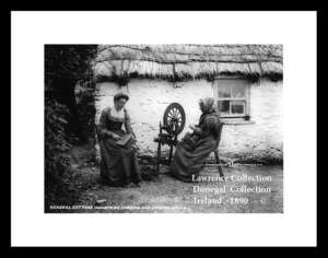 Donegal  Cottage   Industries , Carding and Spinning   Wool     ~  Irish Life Series   ~     Co Donegal..... L24/315